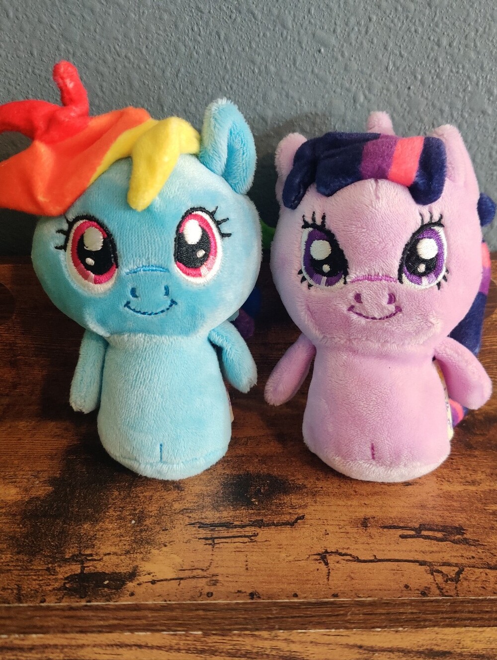 Hallmark itty bittys Set My Little Pony Rainbow Dash & Twilight Sparkle 4" Plush